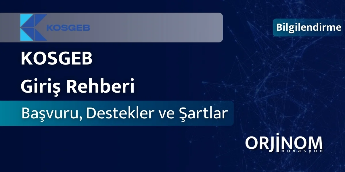 KOSGEB Giriş Rehberi Başvuru, Destekler ve Şartlar